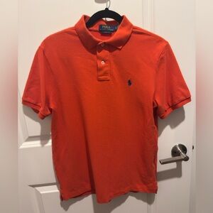 Polo by Ralph Lauren Men's Orange Polo Shirt